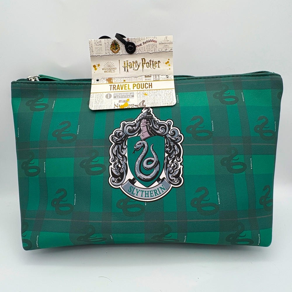 Slytherin Trapezoid Cosmetics Travel Bag